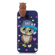Anymob Samsung Case Blue Owl Soft Silicone 3D Unicorn Panda Phone Cover  - £21.50 GBP