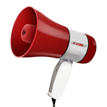 5 CORE Megaphone Handheld Bullhorn Loudspeaker Cheer Bull Horn Speaker Megaphono - £15.97 GBP