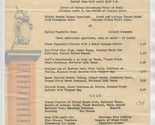 Williamsburg Lodge Dinner Menu 1947 Colonial Williamsburg Virginia  - $31.68