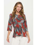 Print Hit Merrow Top - $50.25