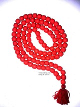 Red Coral Mala | Moonga Mala |  Super High Quality | +AAA |  Ceylon Coral bead - £113.90 GBP