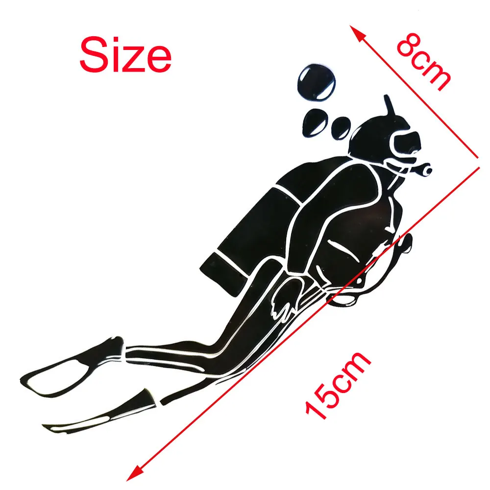 Sporting Scuba Diver Vinyl Decal for Diving Tank Fins Personalized Stickers for  - £24.04 GBP