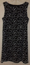 EXCELLENT WOMENS maurices BLACK W/ WHITE FLORAL SLEEVELESS KNIT DRESS  S... - £18.69 GBP