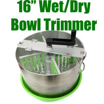 16&quot; Bud Leaf Trimmer Machine Manual Crank Trimming Hydroponic Bowl Trim ... - $311.34