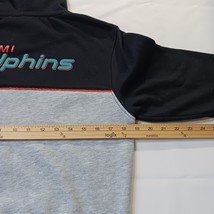 Team Apparel NFL Miami Dolphins Youth L (14-16) Black & Gray Hooded Sweatshirt image 6