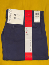 Calvin Klein Men&#39;s Stretch Infinite Flex Waist Pants- Peacoat(Dark Blue) W34 L30 - £22.16 GBP
