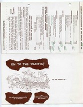 1953 Boy Scout Jamboree On To The Pacific Brochure Map Program Fees Schedule  - £17.40 GBP