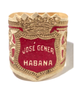 Vintage La Escepcion Cigar De Jose Gener Band/Label Aprox 3/4&quot; Diameter - $110.27 MXN