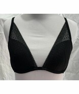 Victorias Secret Incredible Plunge Bra 32D Black Underwire Molded Cup La... - $282.06 MXN