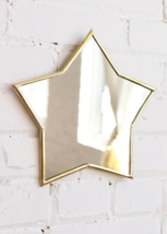 Brass Star Mirror, Handcrafted Kids Room Decor, Nursery Wall Decor, Children&#39;s R - £47.40 GBP