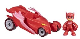 Pj Masks Deluxe Owl Glider Car With Owlette Poseable Figure New ~ Great For Fans - £13.38 GBP