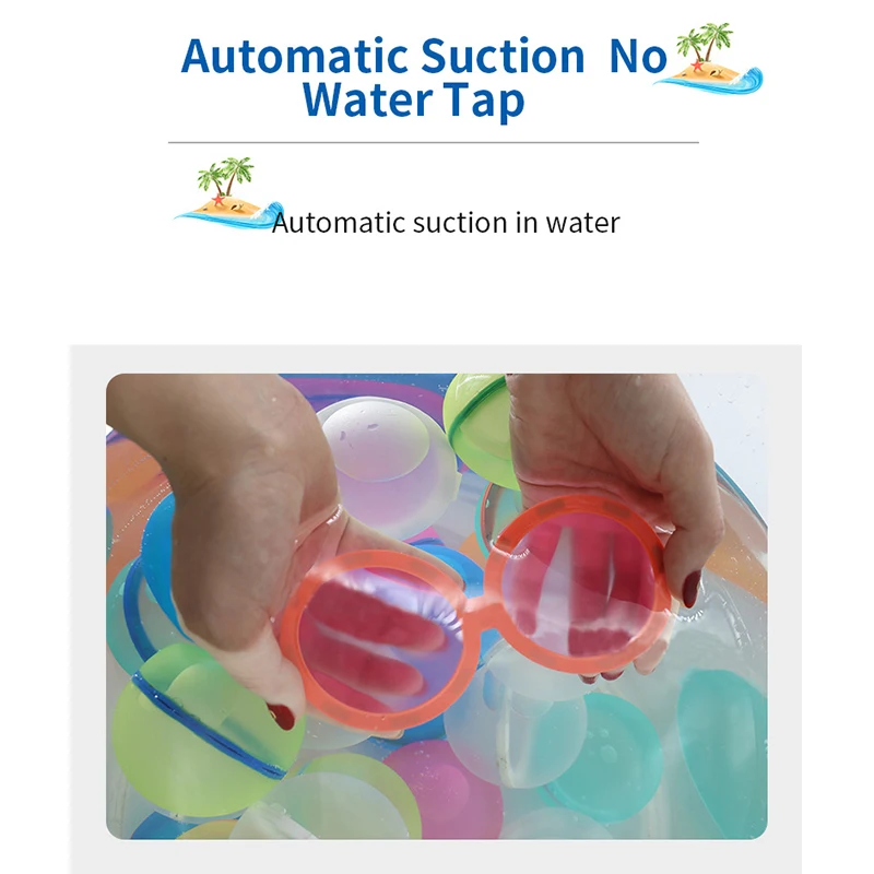 Sporting Reusable Water A Splash Balls  Water As Balloons Absorbent Ball Pool Be - £23.90 GBP