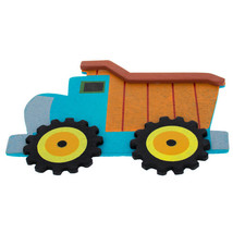 Painted Wooden Dump Truck Cutout DIY Craft 4.6 Inches - £13.31 GBP