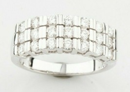 18k White Gold Diamond Plaque Ring TDW = 0.94 ct Size 6 Gorgeous! - £979.26 GBP