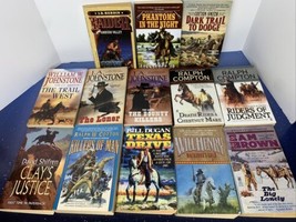 Lot of 13 Western Paperback Books Johnstone Compton Harden Dugan Shifren Cotton - £19.67 GBP