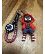 Spiderman Silicone Keychain - Cute 3D Marvel Charm for Bags &amp; Keys - £7.53 GBP