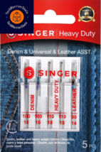 SINGER 04801 Universal Heavy Duty Sewing Machine Needles, 5-Count  - £13.71 GBP