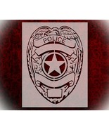 Rubstamper Stencil Police Badge Police Department 8.5&quot; x 11&quot; Reusable St... - €12,76 EUR