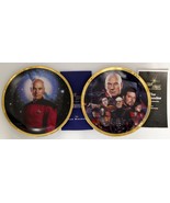 2 STAR TREK NEXT GENERATION HAMILTON Collection Collector Plates  w/ Cer... - $14.99