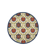HomeRoots 8 ft. Round Blue Vines Indoor &amp; Outdoor Area Rug - €230,83 EUR