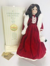 HOUSE OF LLOYD Seymour Mann Porcelain Christmas World Doll Caroline 17” wBox COA - £21.16 GBP