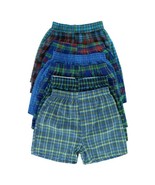 Fruit of the Loom Boy&#39;s Tartan Plaid Boxers Assorted (6 Pack), Large 14-16, - $424.96 MXN