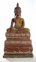 Antique Khmer Style SE Asia Wood Enlightenment Buddha Statue - 66cm/26&quot; - £1,160.04 GBP