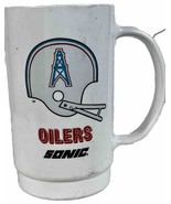 Vintage Houston Oilers Plastic Drink Cup Mug  Sonic Dr Pepper Promo NFL ... - £8.83 GBP