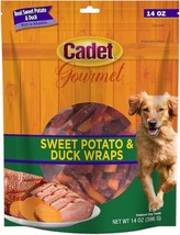 Cadet Gourmet Sweet Potato and Duck Wraps for Dogs 42 oz (3 x 14 oz) Cadet Gourm - £79.67 GBP