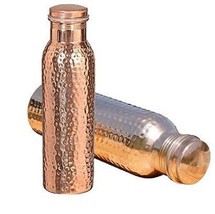 Copper Water Bottle Ayurvedic Water Copper Bottle Leak Proof For Health Benefit - £31.39 GBP