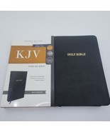 KJV Thinline Bible Comfort Print Indexed Red Letter Ed Black Leathersoft... - £19.58 GBP