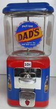 Dad's Dime Round Gumball Dispenser Dad's Root Beer Theme Circa 1950's - $395.00