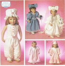 18&quot; Shirley Botsford Doll Clothes Bridal Bridesmaid Gown Nightgown Sew Pattern - £11.18 GBP