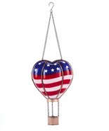 American Flag Solar Light Hanging Hot Air Balloon Design Lantern Garden ... - €33,64 EUR