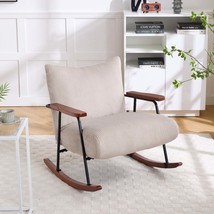 Modern Metal Frame Rocking Accent Arm Chair for Living Room - $2,795.80 MXN