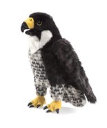 Folkmanis Peregrine Falcon Hand Puppet, Black/White/Yellow - £43.96 GBP