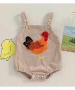 NEW Rooster Baby Boys Corduroy Romper Jumpsuit Farm Easter - £8.66 GBP