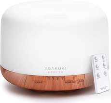 ASAKUKI 500ml Premium, Essential Oil Diffuser with Remote Control - £32.29 GBP