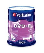 Verbatim DVD+R 4.7GB 16x AZO Recordable Media Disc - 100 Disc Spindle (F... - £42.21 GBP