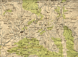 Original Military Topographic Detailed Map Central Albania Tirana Elbasan WWI - £53.75 GBP