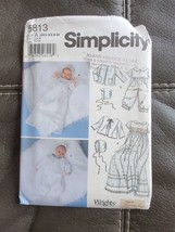 Simplicity Sewing Pattern 5813 Babies Christening Gowns Size A XXS-XS-M - £6.82 GBP