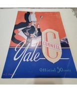 Used FOOTBALL Cornell Yale GAME Official Program November 9, 1940 - £9.29 GBP
