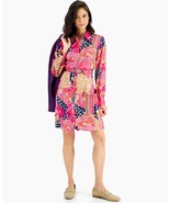 MSRP $90 Charter Club Petite Printed Belted Dress Size PM - £21.28 GBP