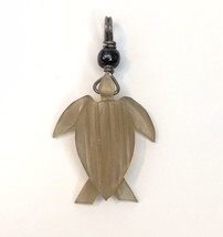 Sea Turtle Charm Pendant Translucent Beige for Necklace or Bracelet - £9.43 GBP