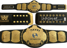 Hulk Hogan Autographed Replica WWE Championship Belt TriStar - £636.40 GBP