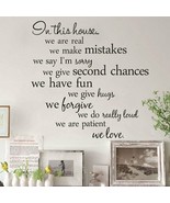 in This House Wall Art Vinyl Decal Vinyl Wall Art Inspirational Quotes S... - $13.55 CAD+