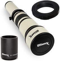 Ultimaxx 650-1300Mm (W/ 2X Converter 1300-2600Mm) Telephoto Zoom Lens Se... - $181.97