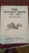 Ford Prior Model Harrows 1947-1958 Master Parts Book. December 1965 - £5.35 GBP