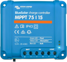 Victron Energy Bluesolar MPPT 75V 15 Amp 12/24-Volt Solar Charge Controller - $105.14