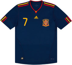 Spain 2010/11 Away Jersey with David Villa 7 printing // Free shipping - $70.00